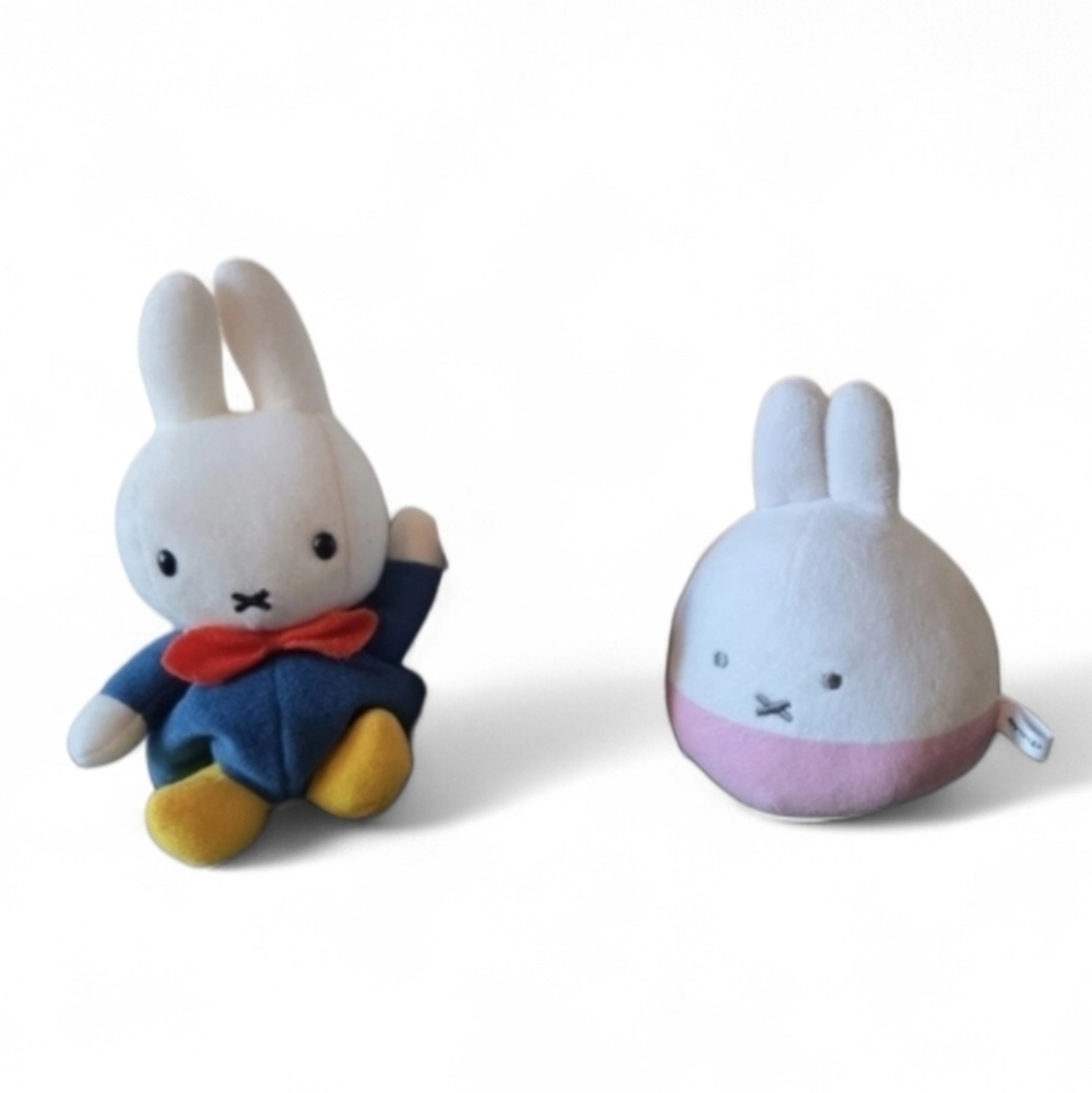 Set of 2 Miffy Plush toy  sekiguchi rare kawaii sanrio dick bruna Retro vintage